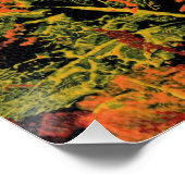 Der Herbst hinterlässt ein glänzendes Poster (Ecke)