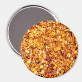 Der Herbst hinterlässt ein großes rundes Magnet (Vorderseite/Rückseite)