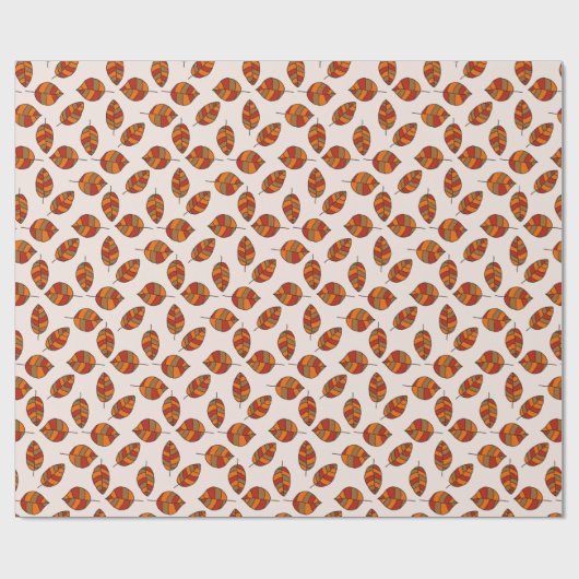 Der Herbst hinterlässt ein rotes Leaf-Muster in je Geschenkpapier (Flach)