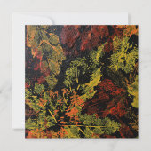 Der Herbst hinterlässt eine flache Karte (Vorderseite)