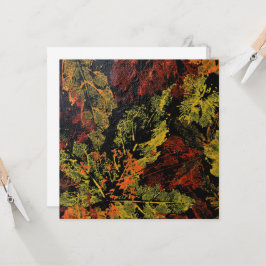 Der Herbst hinterlässt eine flache Karte