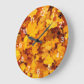 Der Herbst hinterlässt eine große Wall-Uhr Große Wanduhr (Winkel)