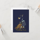 Der Herbst hinterlässt eine kleine Karte (Vorderseite/Rückseite Beispiel)