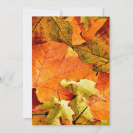 Der Herbst hinterlässt Einladungskarte. Einladung