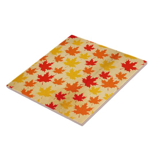 Der Herbst hinterlässt farbenfrohe Muster Fliese (Seite)