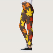 Der Herbst hinterlässt farbenfrohe Muster Leggings (Links)