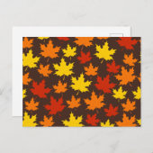 Der Herbst hinterlässt farbenfrohe Muster Postkarte (Vorne/Hinten)