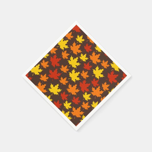 Der Herbst hinterlässt farbenfrohe Muster Serviette (Ecke)