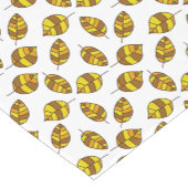 Der Herbst hinterlässt gelbes Leaf-Muster in jeder Kurzer Tischläufer (Ecke)