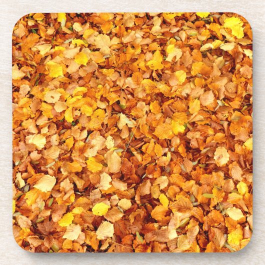 Der Herbst hinterlässt harte Untersetzer aus Kunst (Vorderseite)