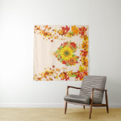 Der Herbst hinterlässt Herbstfarben im Hintergrund Wandteppich (Beispiel (Horizontal))