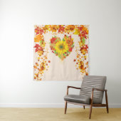 Der Herbst hinterlässt Herbstfarben im Hintergrund Wandteppich (Beispiel)