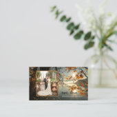 Der Herbst hinterlässt Ihre Foto-Visitenkarte Visitenkarte (Stehend Vorderseite)