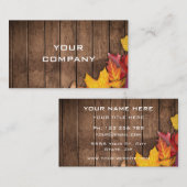 Der Herbst hinterlässt Ihre Visitenkarte Naturholz (Vorne/Hinten)