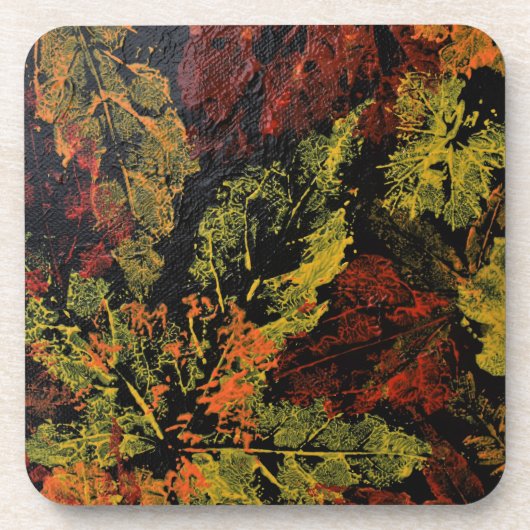 Der Herbst hinterlässt KunststoffUntersetzer Getränkeuntersetzer (Vorderseite)