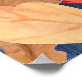 Der Herbst hinterlässt Lichter auf dem Erntedank H Poster (Ecke)