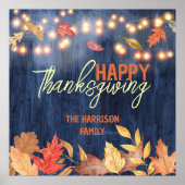 Der Herbst hinterlässt Lichter auf dem Erntedank H Poster (Vorne)