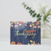 Der Herbst hinterlässt Lichter auf dem Erntedank H Postkarte (Stehend Vorderseite)