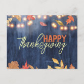 Der Herbst hinterlässt Lichter auf dem Erntedank H Postkarte (Vorderseite)