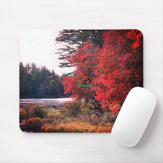 Der Herbst hinterlässt Marsh Nature Mousepad (Mit Mouse)
