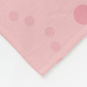 Der Herbst hinterlässt Muster rosa Vanilla Fleecedecke (Ecke)