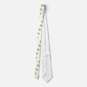 Der Herbst hinterlässt rote, orangefarbene Blätter Krawatte (Rückseite)