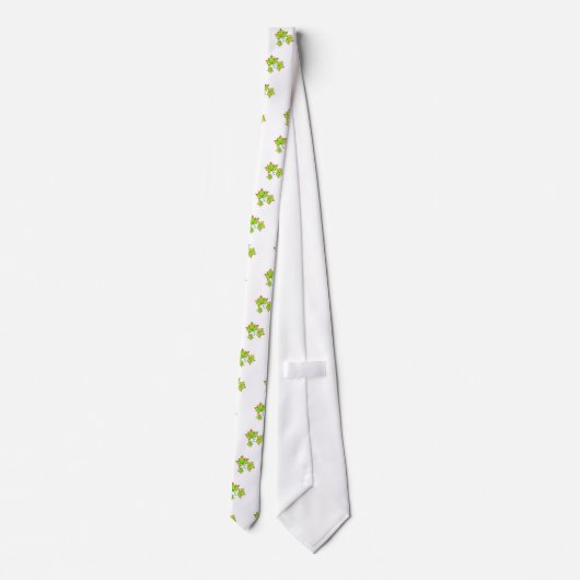 Der Herbst hinterlässt rote, orangefarbene Blätter Krawatte (Rückseite)