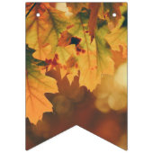 Der Herbst hinterlässt rustikale Party-Jagdfahnen Wimpelkette (Zweite Fahne)