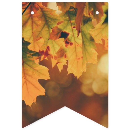 Der Herbst hinterlässt rustikale Party-Jagdfahnen Wimpelkette (Dritte Fahne)