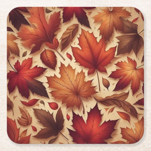 Der Herbst hinterlässt Wall Art Rechteckiger Pappuntersetzer (Vorderseite)