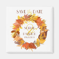 Der Herbst hinterlässt Wreath das Datumsfenster sp