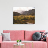 Der Herbst in der Berglandschaft Leinwanddruck (Insitu (Wohnzimmer))