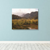 Der Herbst in der Berglandschaft Leinwanddruck (Insitu (Holzboden))