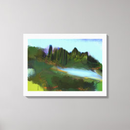 Der Herbst in der Park-Digitalmalerei Leinwanddruck