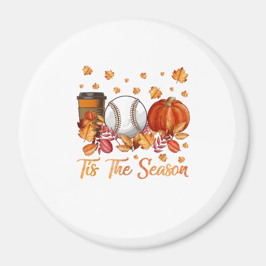 Der Herbst in dieser Saison ist dem Baseball Pumpk Magnet (Vorne)