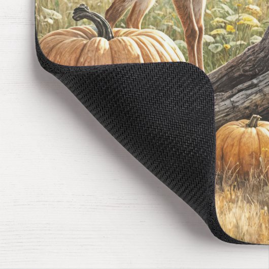 Der Herbst in einem Kürbispflaster Mousepad (Ecke)