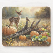 Der Herbst in einem Kürbispflaster Mousepad (Vorne)