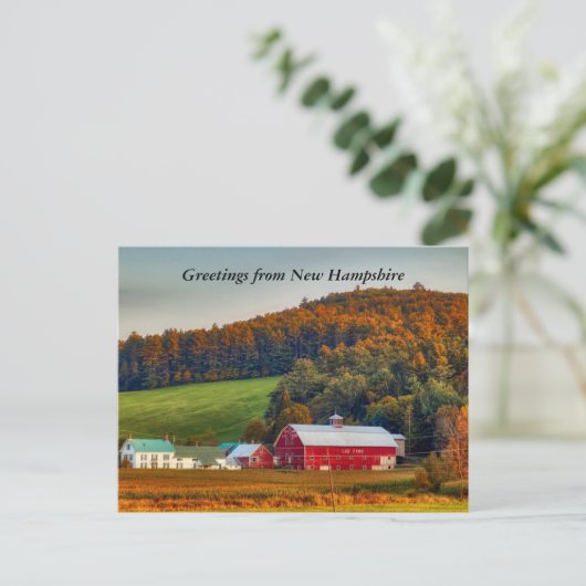 Der Herbst in New Hampshire - Grüße Postkarte (Stehend Vorderseite)