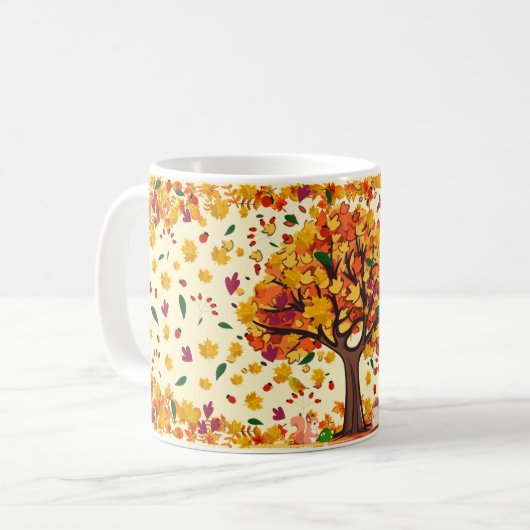 Der Herbst ist da Kaffeetasse (Vorderseite Links)