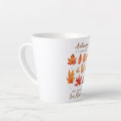 Der Herbst ist der zweite Frühling - Herbstlaub Milchtasse (Linke Ecke)