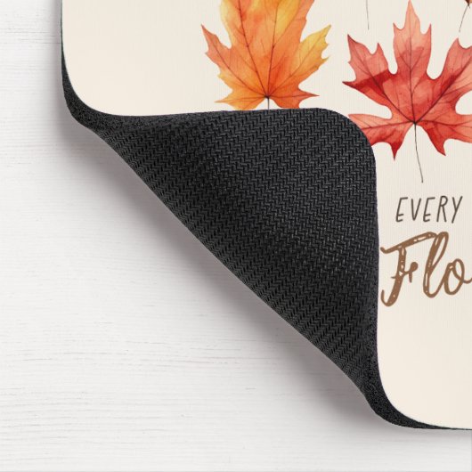 Der Herbst ist der zweite Frühling - Herbstlaub Mousepad (Ecke)
