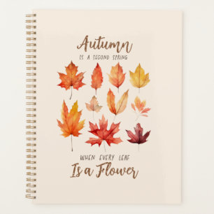Der Herbst ist der zweite Frühling - Herbstlaub Planer