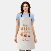Der Herbst ist der zweite Frühling - Herbstlaub Schürze (Getragen)