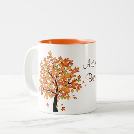Der Herbst ist eine schöne Tasse (Vorderseite Links)