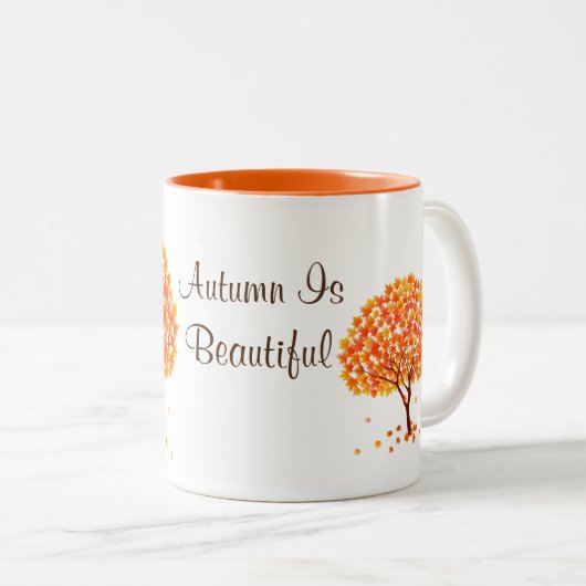 Der Herbst ist eine schöne Tasse (VorderseiteRechts)