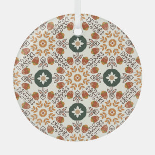 Der Herbst ist geometrisch, Vintag nahtlos. Ornament Aus Glas