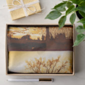 Der Herbst ist geschmolzener Goldbaum Seidenpapier (Geschenk)