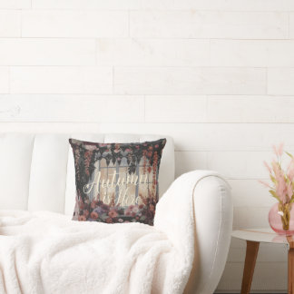 Der Herbst ist hier Blumenmuster-Kunst Kissen