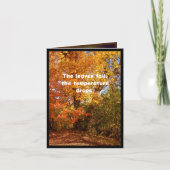 Der Herbst ist hier, und dasselbe gilt für Suppe Karte (Vorderseite)