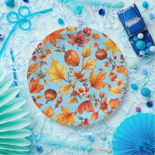 Der Herbst ist im Erntedank Pappteller (Party)